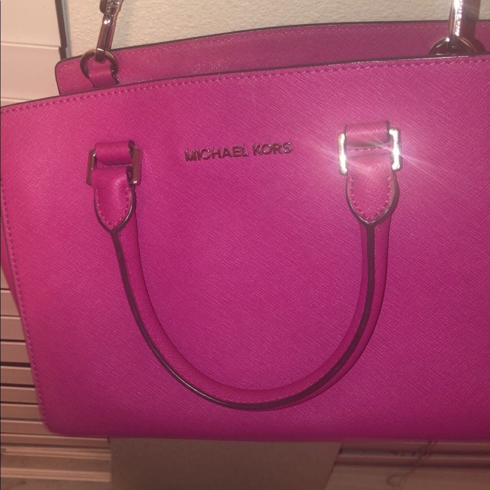 Hot Pink Michael Kors Selma Purse